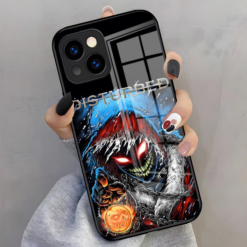 DisturbedS Band Phone Case For IPhone 17 Air Pro Max 16 15 14 13 11 Plus Glass Cover