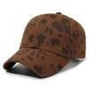 Trendy Unisex Leopard Printed Baseball Cap, Stylish Round Top Hat for Outdoor Sun Protection Casual Lovers Ins Duckbill Cap
