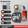 Simulated Flame Lantern Solar Rechargeable Searchlight Power Bank Function Portable Outdoor Camping Waterproof Emergency Light