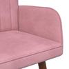 2 Seater Sofa Pink 115 X 61 X 87 Cm Velvet (V)