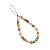 Charcoal-burned Cat Paw Bodhi Root Vintage Beads Olive Bamboo Knot Phone Chain Pendant for Women, Lucky Cat Phone Strap Anti-loss Accessory