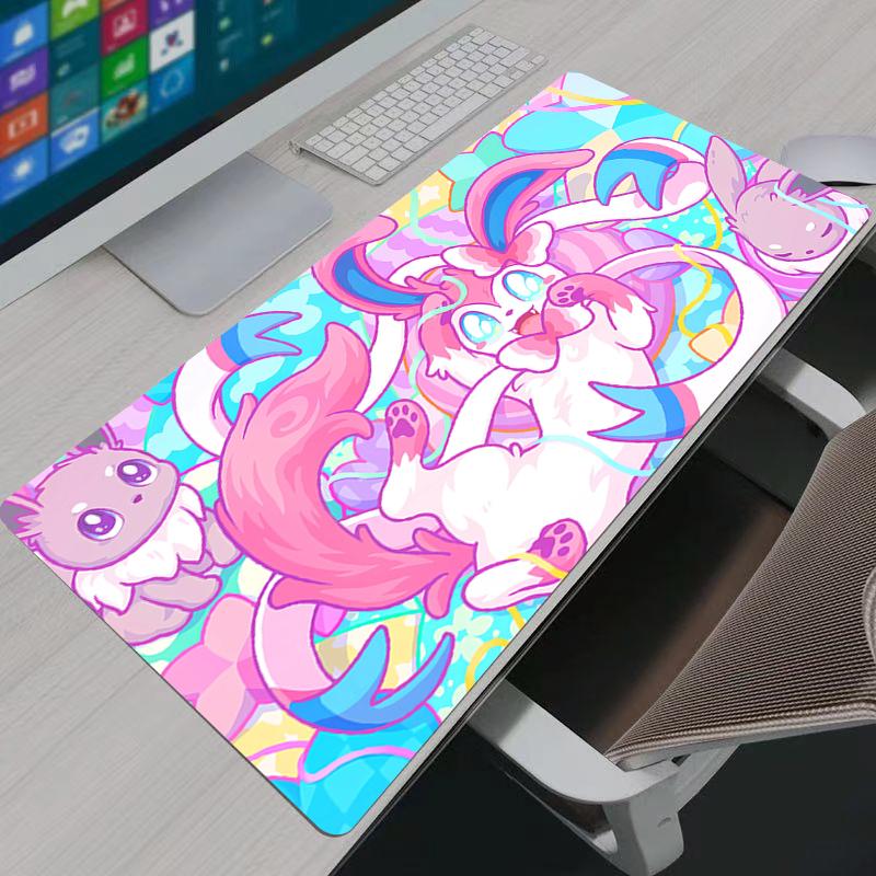 Large Mouse Pad Office Computer Desk Mat Table Pokemon Pikachu anime Keyboard Laptop Carpet Accessories Gaming Mousepad
