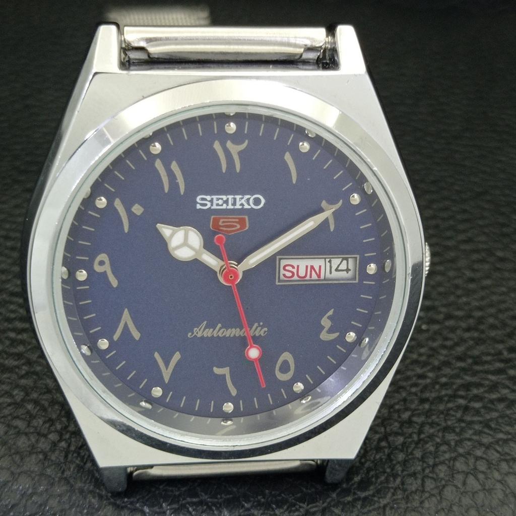 JAPAN VINTAGE REFURBISHED SEIKO 5 AUTOMATIC 6309A MENS BLUE DIAL WATCH a441385-5 Sk-a441385
