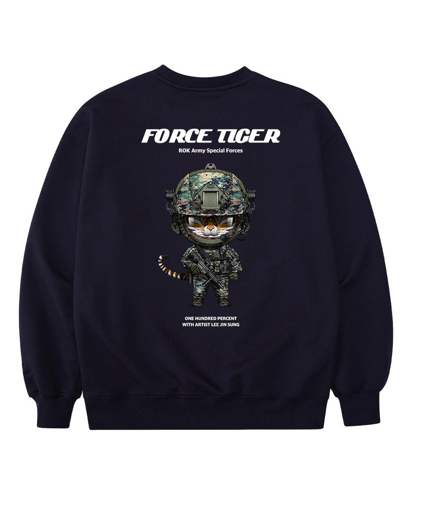 OHP Ohpxjs.Lee Bspecial Forces Poster Tiger Oversized Heavy Sweatshirt
