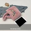 Chinese Style Plush Handbag Embroidery Plush Change Pouch Plush Tote Bag  Female