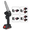 88V 2400W Electric Chain Saw Lithium Battery Mini Pruning Saw Cordless Tree Logging Trimming Saw Garden Tool For Wood Cutting  Black