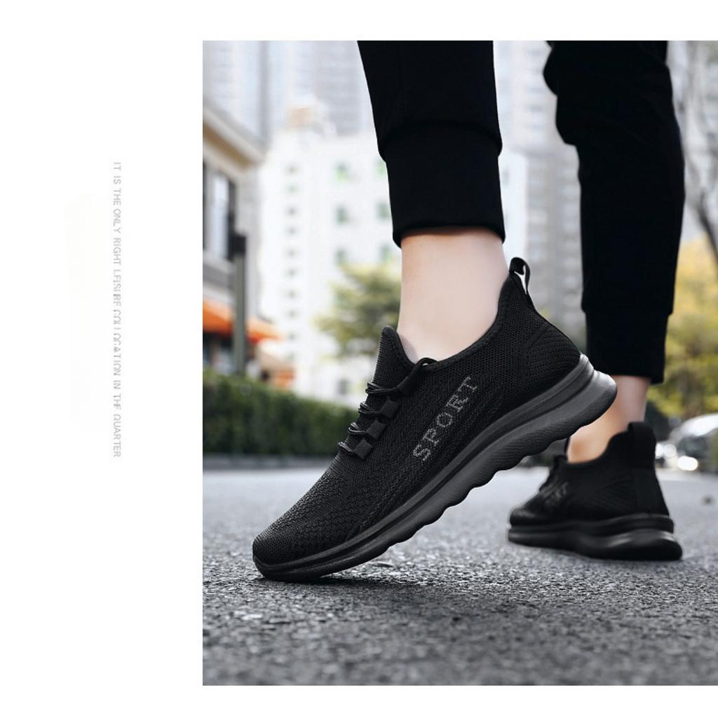 Men's Summer New Flyknit Single Shoes Casual Breathable Sports Shoes