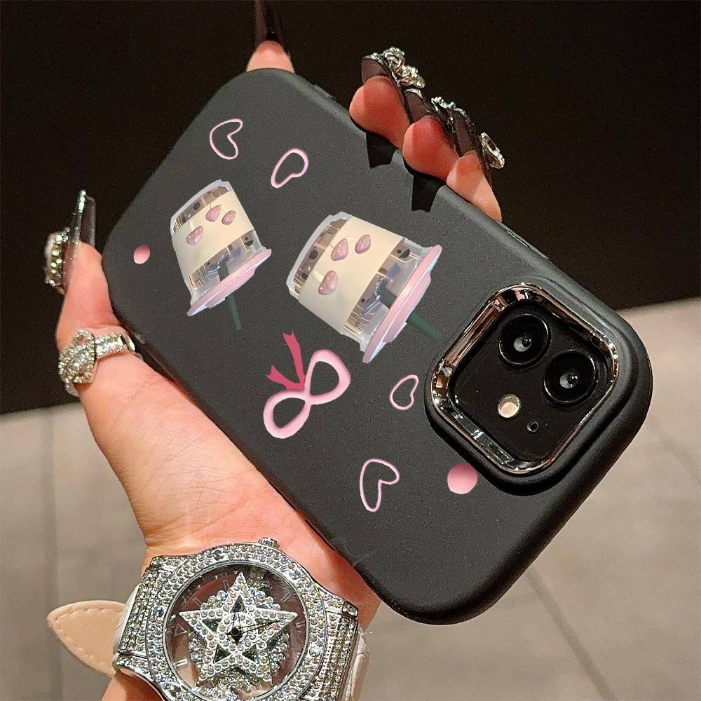Solid Color Silver Edge Lens Soft Liquid Silicone Shockproof Phone Case for iPhone Samsung Huawei Honor Xiaomi Redmi OPPO Realme Vivo Infinix Tecno