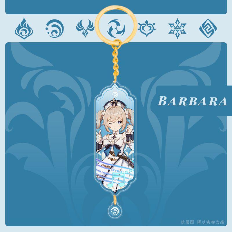 Genshin Impact Akrylowy Dwustronny Brelok Kreskówkowy Brelok