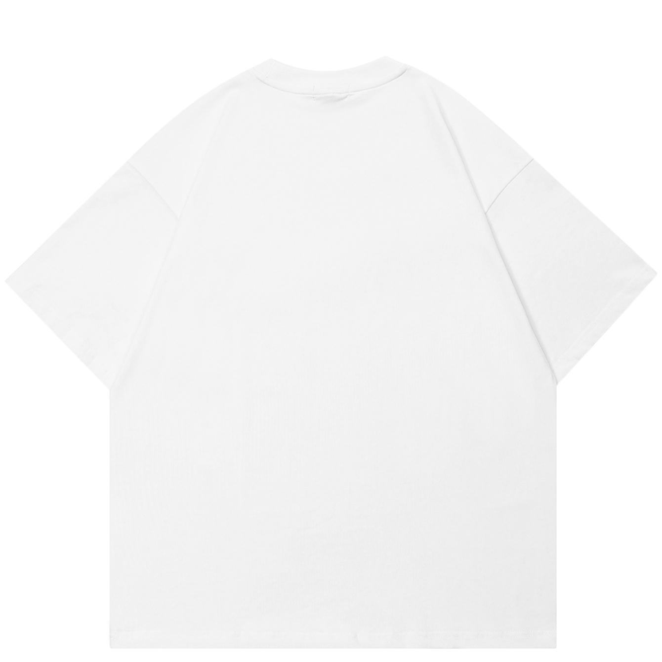 Уличная футболка унисекс с рисунком черепа — фото 2