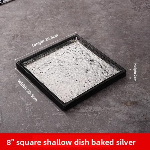 Modern Japanese RectangularCeramicSushi PlateSetRestaurant Style AppetizerDessertPresentation AsianInspiredTableware Home Dining