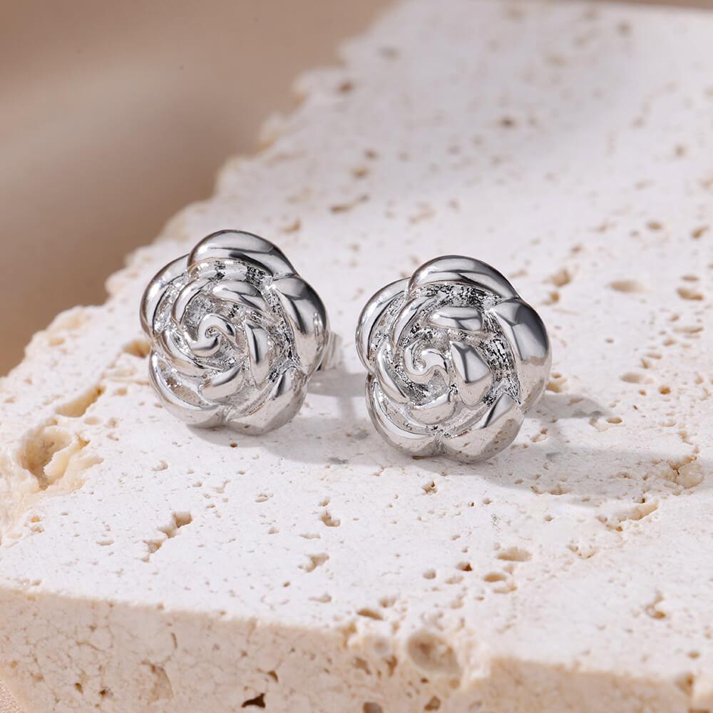 

Classic Twisted Stud Earrings For Women Vintage Stainless Steel Earrings Trending Female Couple Aesthetic Jewelry Aretes