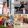 Devesanter Thermal Mug 1200 Ml Straw + Lid Stainless Steel White