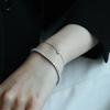 SILVER925 Bezel Cubic Chain Bracelet