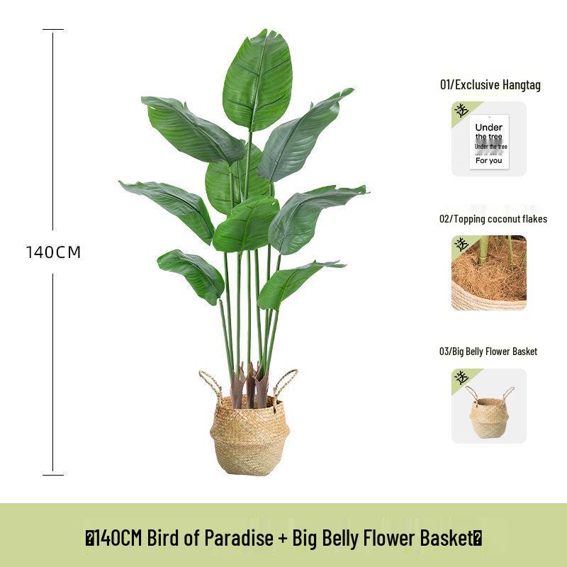 Luxurious Bionic Bird of Paradise: Large Artificial Indoor Floor Plant Decoration