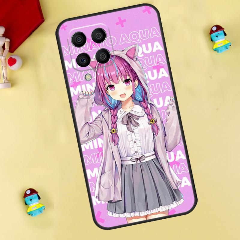 Minato Aqua Hololive Hülle Für Samsung Galaxy M35 M55 M15 M11 M12 M13 M14 M06 M16 M36 M56 M31 M53 M32 M52 M34 M54