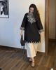 Women Party Wear Cotton Embroidered Kurta Pant Co-ord Set Indian Bollywood Top Tunic Kurti