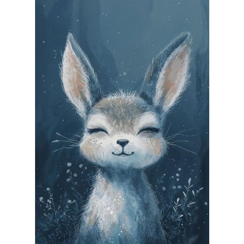 Funny Cute Smile Animals Kitten Koala Fox Lamb Posters Canvas Printing Vintage Wall Art Picture for Living Room Home Decor Gifts