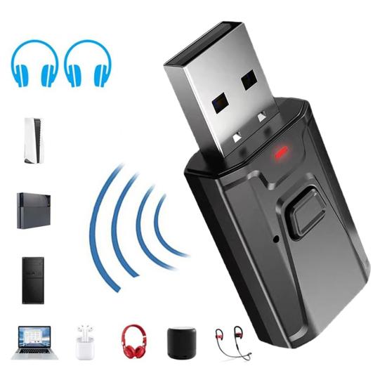 Bluetooth-compatible Car Audio Sound Plug-Play Wide Converter Transmitter with Clear Compatibility Universal Audio Adapter