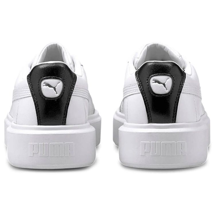 PUMA Oslo Maja Women's White Black Platform Low Top Lifestyle Sneakers 374864-01