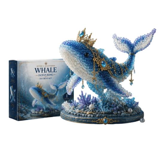 Kit fai da te con perline Oceano Mitico per Principianti, Kit per la Realizzazione di Animali 3D con Perline con Istruzioni, Design Unici di Animali Marini con Perline e Modello