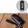 Baojun Car Key Case - Genuine Leather Shell for 730, 510, 530, 360, 560, 310W Models. Durable & Stylish for Women.