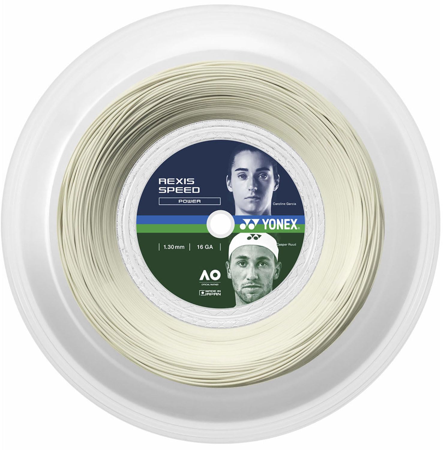 YONEX REXIS SPEED 130 200m 1.30mm TRSP130R2 tennis string white белый