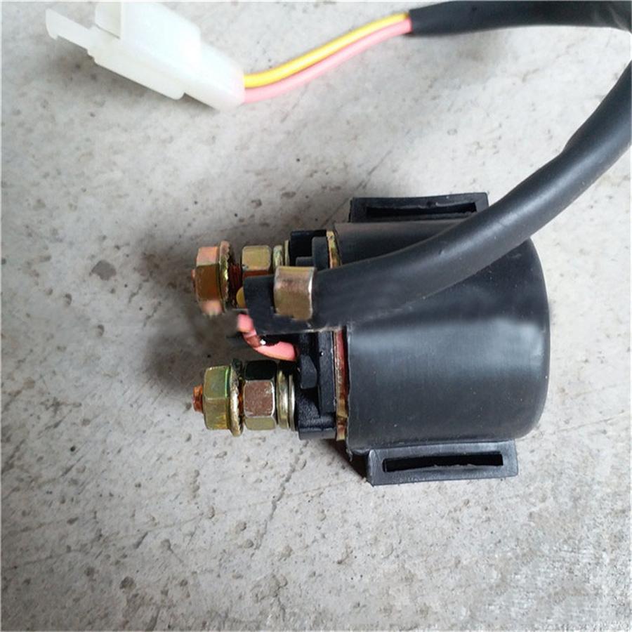 Motorcycle Solenoid booster scooter 50/70/80/125/150 start relay with plug double line relay