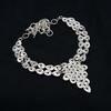 White Topaz Gemstone : 925 Sterling Silver Handmade Necklace Jewelry