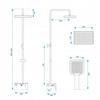 Brushed Gold Modern Shower Set with Joe Brush Rain Shower Head