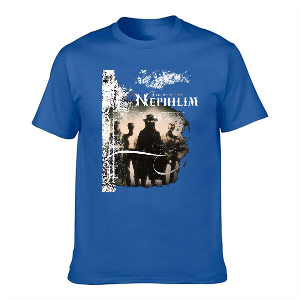 Unisexs Cotton TShirt Fields of the Nephilim Vintage Gothic Rock Band Graphic Tee
