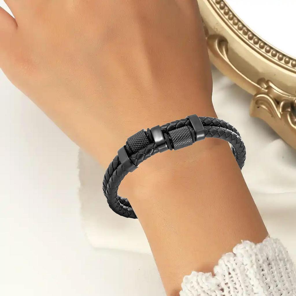 Braided Bracelet Trendy Birthday Gift Men Women Wristband Cuff Wrap