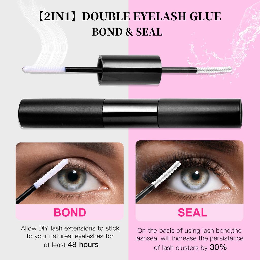 Diy Segmented False Eyelashes 10 Rows Mixed Single Cluster Set Makeup Grafted Eyelashes