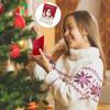 6 Pack 3D Christmas Cards Small Pop Up Christmas Gift Card with Envelopes Stickers Holiday Greeting Cards with Santa Snowman