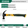 SATA Goat's Foot Carpenter's Hammer: High-Carbon Steel, Wood Handle, Nail Puller, Compact Size.