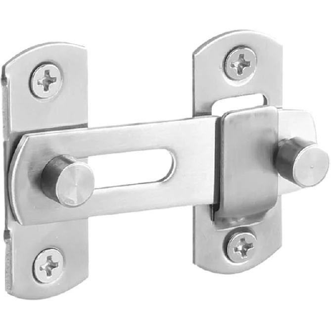 Flip Latch 8 Pcs Stainless Steel Sliding Barn Door Lock Multi-Purpose Hardware Gate Latches Safety Latches for Wooden Furniture Window Closet for