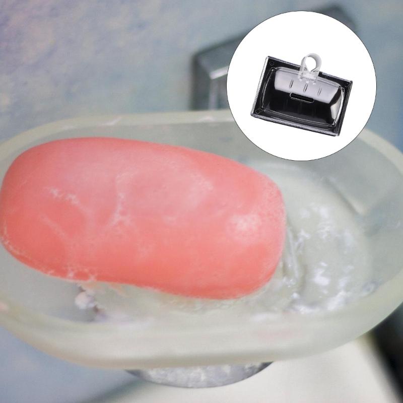 Clear Plastic Soap Dish With Not Slip Base Modern Bathroom Planner Ventilation Cavities For Quick Drying Easy To Clean Permanent Plan