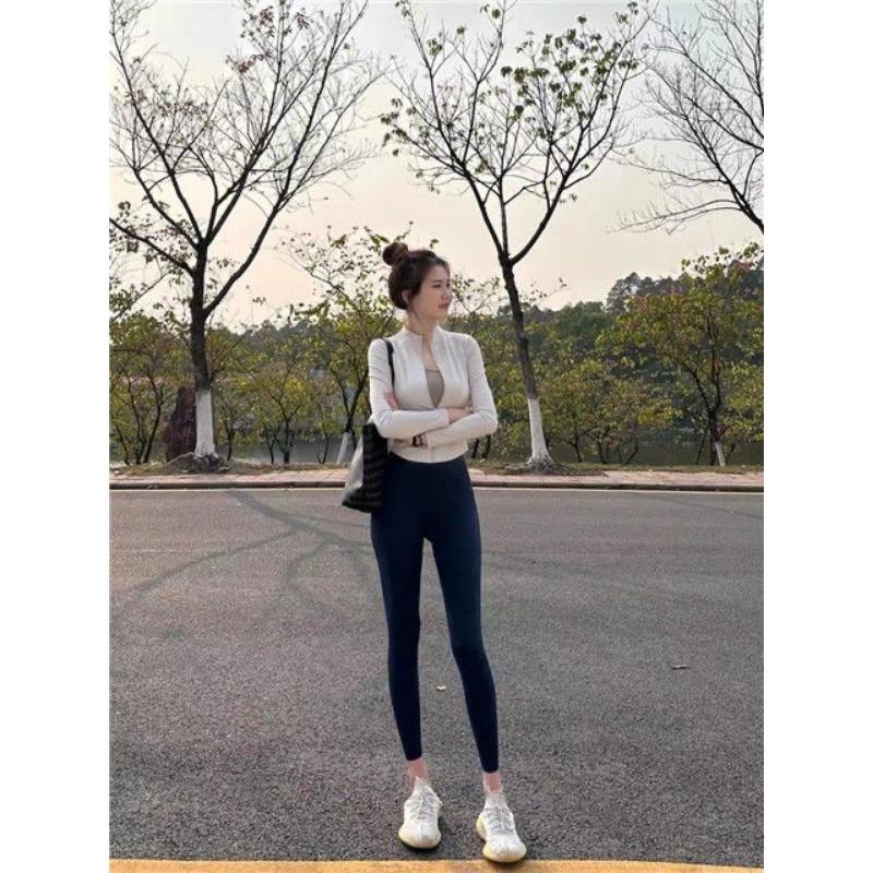 Sports Suit Women's Summer Long-sleeved Yoga Wear Quick-drying Jacket Jacket Women's High-waisted Hip Lift Shape Tummy Tuck Fitness Pants