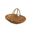 Geflochtener Korb Vielseitig Picknick mit Griffen Multifunktional Rattan-Stil Tragetasche für Draußen,