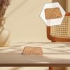 1 Stück Seegras Platzset 20X20 Cm Gewebte Tischmatte Hitzebeständig Rutschfest Esszimmer Küchendekor Quadratische Rattan Platzsets Untersetzer