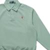 Polo Ralph Lauren Solid Logo Button Long Sleeve Sweatshirt Women sweatshirt Essex-Green 211965097-001