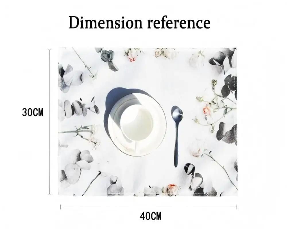 4pcs Ramadan Lantern Print Placemats - Rectangular Table Mats for Ramadan & Eid Home Decor