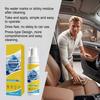 Curățător Spumant pentru Interiorul Mașinii, Kit Multifuncțional de Îngrijire a Scaunelor din Piele Auto, Eliminator Eficient de Pete cu Parfum Proaspăt