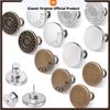Xiaomi 12Pcs Jean Button Pins No Sew Instant Replacement Buttons Adjustable Reusable  Snap Tack Pant Button Tightener for Loose Jeans