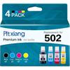 Compatible with Epson 502 Ink,for ET-4850 ET-2850 ET-2760 ET-3850 ET-3760 ET-4760 ET-2700 EcoTank Printers, ST-2000 ST-3000 | 127ml Black + 70ml X3
