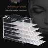 Acrylic Eyelash Storage Box - Five-Layer, High-Transparency Camellia Design