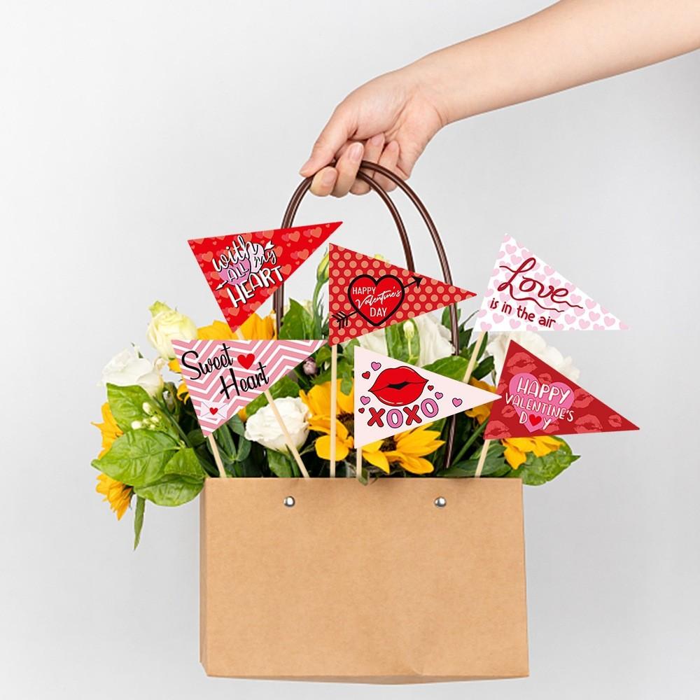 Decorative Day Valentines Vase Plugin With Letter Print Design For Atmosphere