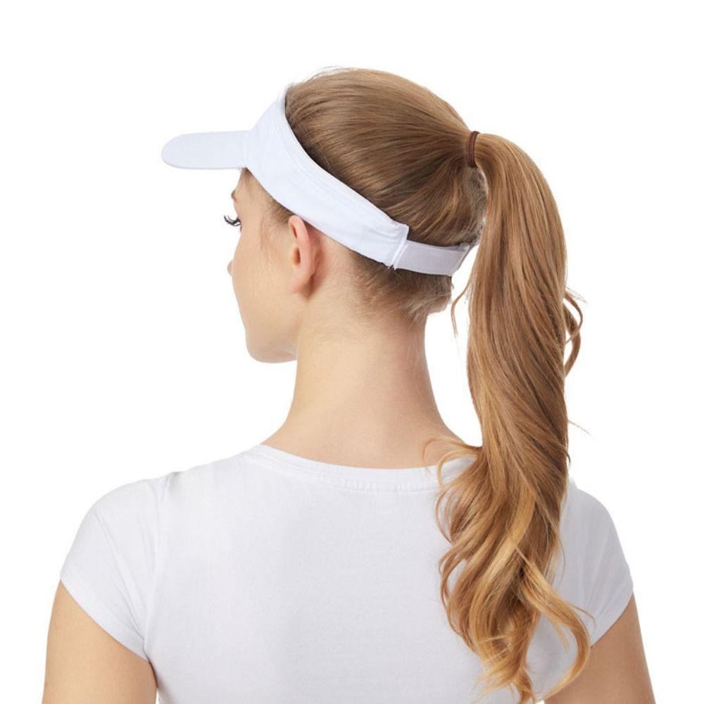 Quick Dry Women Sun Hat Solid Color Empty Top Hat Foldable Sunscreen Baseball Hat  Surfing