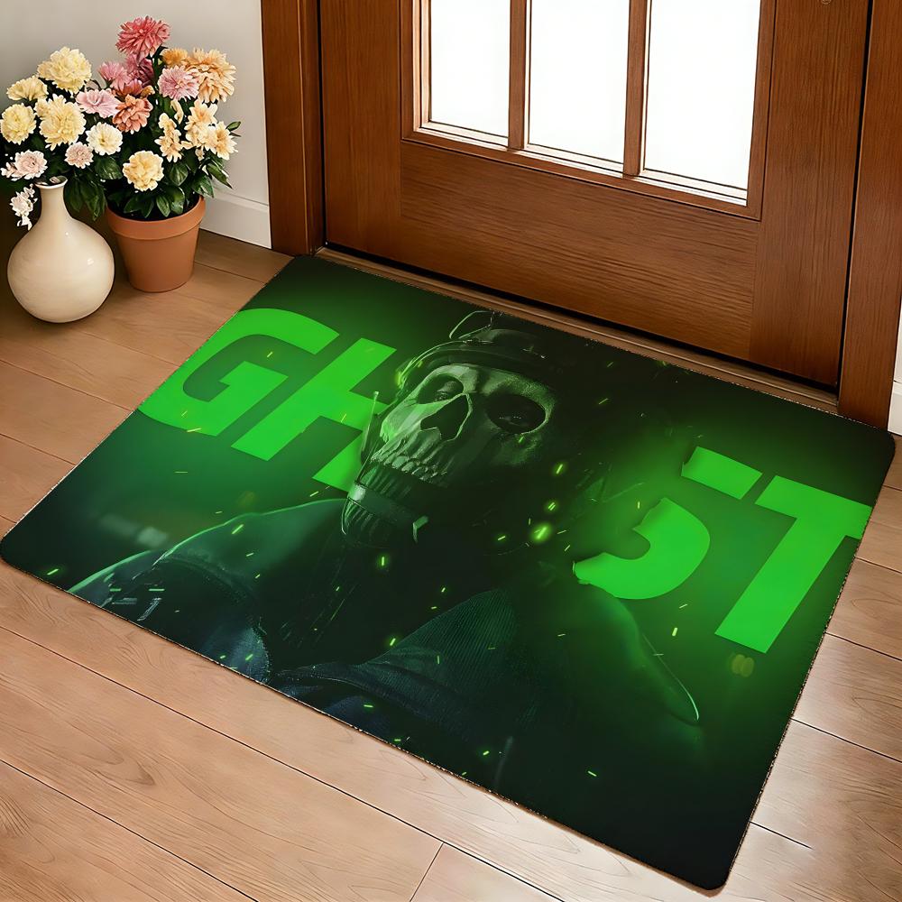 Anime C-Call Of D-Duty Floor Mat Cozy Flannel Soft Thick Non-Slip Mat For Living Room Bedroom Kitchen Decor Rugs