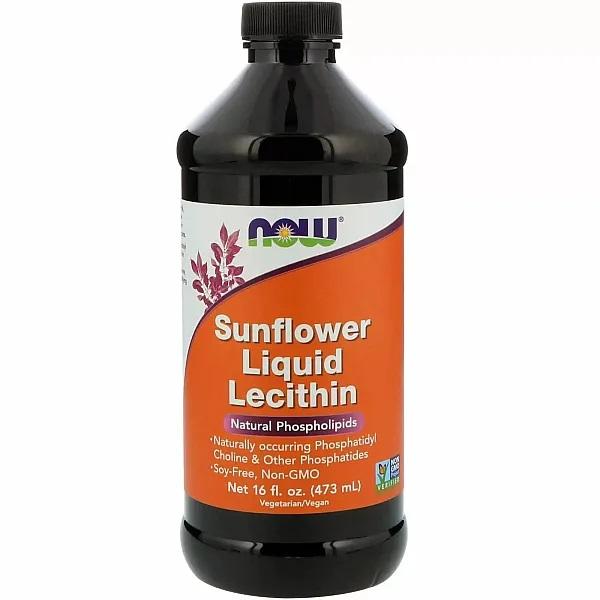Now Foods LÉCITHINE LIQUIDE DE TOURNESOL, 473 ml.